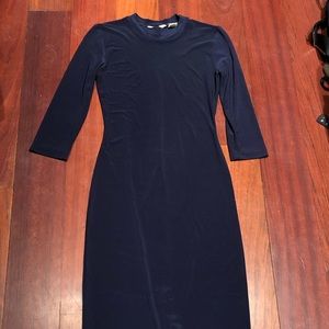 Norma Kamali x Everlasting 3/4 Sleeve Fitted Dress